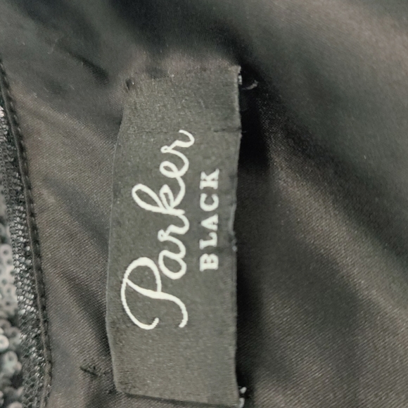 Black Sequin Puff Sleeve mini dress - Picture 3 of 12